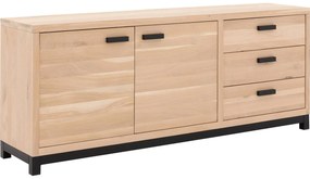 Goossens Dressoir Sans, 2 deuren 3 laden