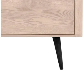 Goossens Tv Meubel Bjarte, 2 deuren 1 lade 1 open vak 135 cm breed