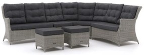 + 10% kassakorting | Hoek loungeset Intenso | 6 personen | Loungeset Grijs | Hoekbank Wicker (vlechtwerk) | 310x250cm | Kees Smit Tuinmeubelen