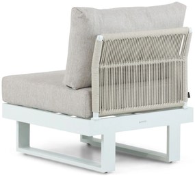 Hoek loungeset 6 personen Aluminium Wit  Lifestyle Garden Furniture Lorenzo
