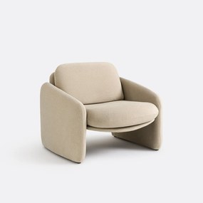 Gestoffeerde fauteuil, mat fluweel, Bellagio