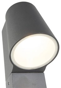 Buitenlamp donkergrijs met grondpin en kabelmof 60cm incl. LED IP44 - Uma