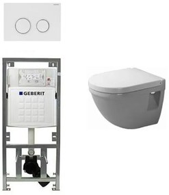 Duravit Philippe Starck 3 compact inbouwreservoir set softclose zitting afdekplaat sigma20 wit 0290272/0314161/0701131/sw53743/
