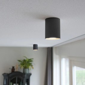 Smart opbouwspot zwart met staal incl. WiFi GU10 - Rondoo up