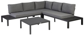 Exotan Hoek Loungeset - La Vida - Antraciet - Aluminium - Exotan