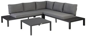 Exotan Hoek Loungeset - La Vida - Antraciet - Aluminium - Exotan