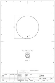 Gliss Design Oko ronde spiegel met verlichting en verwarming 80cm