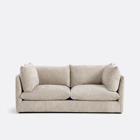 Bank 3-zit, getexureerd dik fluweel, Malo