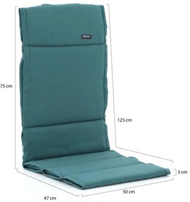 Madison Fiber tuinkussens hoog 125x50cm