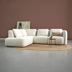 PEPP Interiors Cloud Hoekbank Met Ronde Vormen Ottoman Links Beige Ness 15