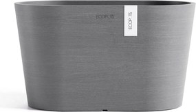 Ecopots bloempot Tokyo 30 met waterreservoir - Ovaal - Grey - 30 x 17 x H17 cm