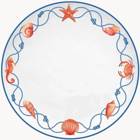 Porseleinen dinerborden Cote De Mer, 4-delig