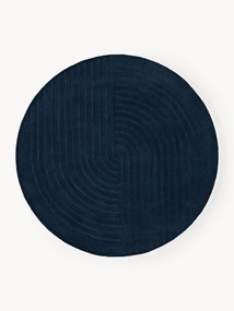 Rond wollen vloerkleed Mason, handgetuft