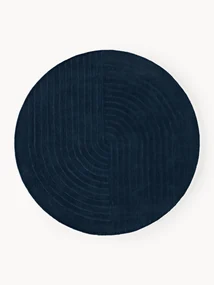 Rond wollen vloerkleed Mason, handgetuft