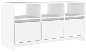 vidaXL Tv-meubel 102x37,5x52,5 cm spaanplaat wit