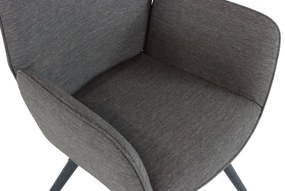 Tuinset 6 personen 220 cm Outdoor textiel Grijs Lifestyle Garden Furniture Andorra/Azzurro