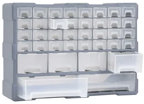 vidaXL Organiser met 40 lades 52x16x37,5 cm