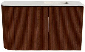 Mondiaz Joya DLux 70cm toiletmeubel ronding links ruby met wastafel faye rechts zonder kraangat ostra