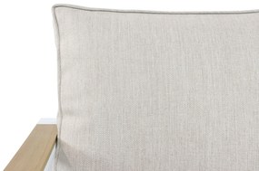 Hoek loungeset 5 personen Aluminium/Polywood (teakfinish) Wit  Lifestyle Garden Furniture Bilbao