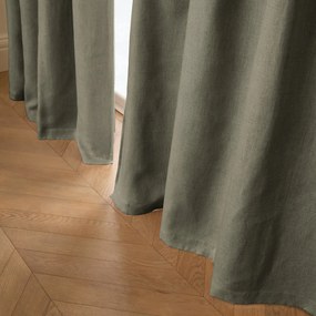 Verduisteringsgordijn van gewassen linnen, oogjes, Private