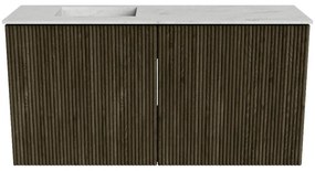 Mondiaz Joya DLux 80cm toiletmeubel shadow met wastafel faye links 1 kraangat opalo