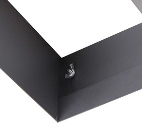 Set van 6 inbouwspots zwart GU10 AR111 trimless 2-lichts - Oneon