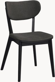Gestoffeerde eettafelstoelen Kato van eikenhout, 2-delig