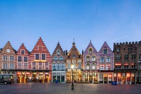 Foto Market Square in Bruges, Belgium., Hongjie Han