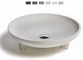 Urbi et Orbi Caldera opbouw wastafel 44x12cm antraciet