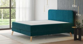 Emma Signature Boxspring Bed 140x200 - Emerald Green