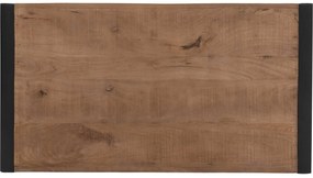 Goossens Basic Salontafel Arcade rechthoekig, hout mango bruin, urban industrieel, 110 x 45 x 60 cm