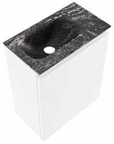 Mondiaz Ture DLux toiletmeubel 40cm talc met wastafel lava links zonder kraangat