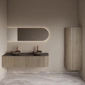 Gliss Design Alluro kolomkast 160cm met ronding links corn silk