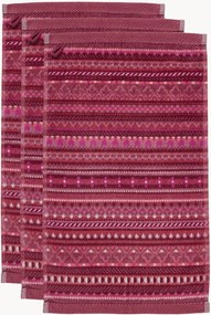 Gastendoeken Geometric Print van velours & terrykatoen, 3-delig