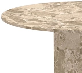 Ronde Eettafel Latte Marmer - 130 X 130cm.