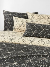Dubbelzijdig dekbedovertrek Ilda met geometrische print