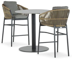 Barset 2 personen 70 cm Aluminium/wicker Taupe Coco Nathan/Como