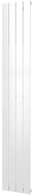 Plieger Cavallino Retto designradiator verticaal enkel middenaansluiting 1800x298mm 614W mat wit 7252960