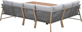 Garden Impressions Hannie lounge dining set 5-delig - light teak look