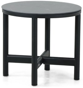 Stoel en Bank Loungeset 5 personen Aluminium/wicker Zwart  Hartman Nice/Terraturn