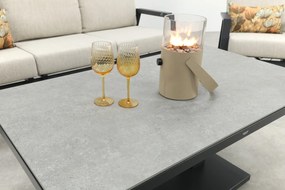 Lagos/Milford verstelbare 5-zits stoel-bank loungeset - antraciet