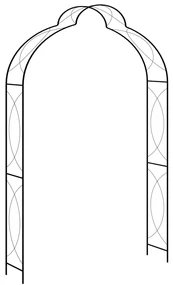 vidaXL Tuinboog 150x34x240 cm ijzer zwart