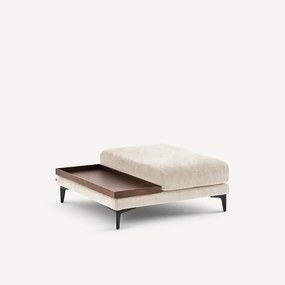 Voetensteun met dienblad, polyester katoen, MODERNISTE, ontwerp Emmanuel Gallina