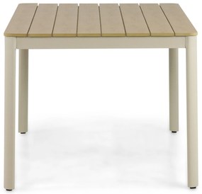 Dining Tuintafel rechthoekig 160 x 91,5 cm Aluminium Taupe Santika Mind