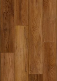 Mexen Lubbock vinyltegels 1240 x 182 mm SPC 6,5 mm, ondergrond IXPE 1,5 mm, 4 V-Voeg, Teak - F1092-1240-182-505-4V1-08
