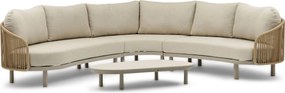Hoek loungeset 5 personen Rope Zand/Beige  Coco Amici