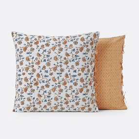 Kussensloop in gewassen katoen, Indian Flower