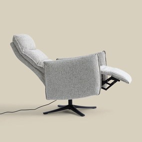 Elektrische Relaxfauteuil Creme Stof