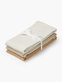 Mousseline doekjes Camel van biokatoen, 3-delig