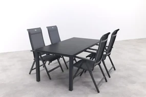 Hartman Milaan/Chaneo verstelbare tuinset - 180x90 cm. - 5-delig
